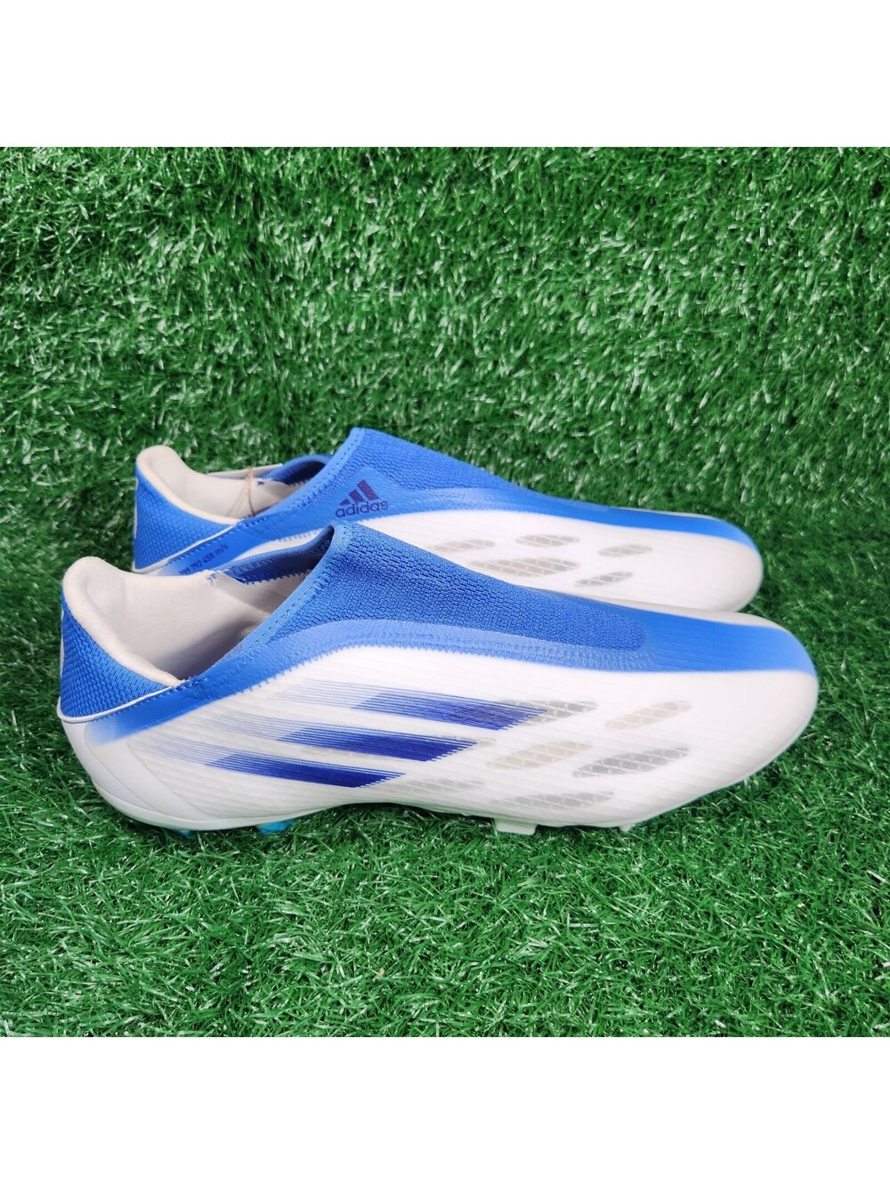 New Adidas X Speedflow.3 Laceless FG Legacy Indigo GW7495 Soccer Cleats Size 13